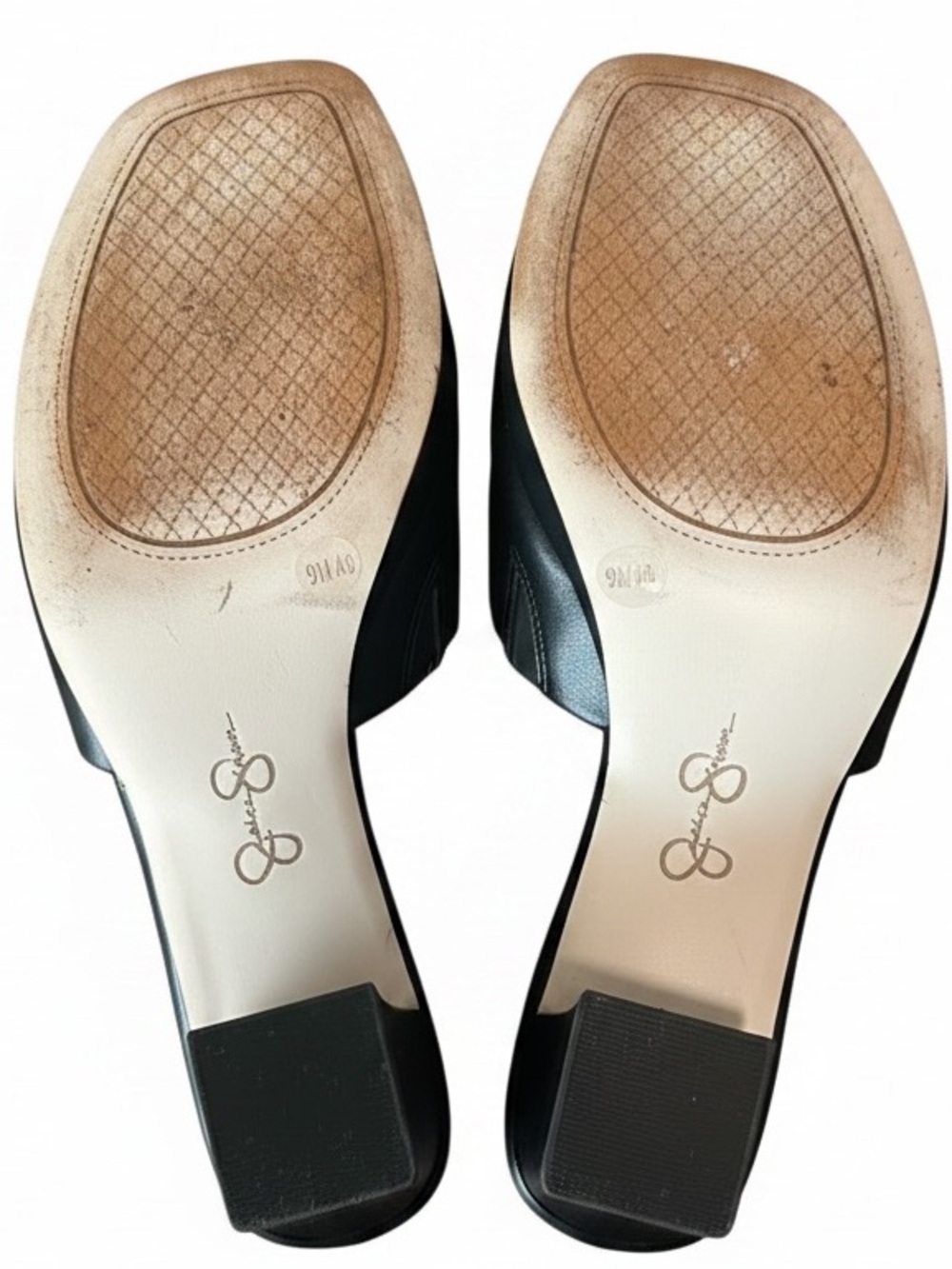 Jessica Simpson Black Open-Toe Platform Mule Heels - Picture 7 of 8
